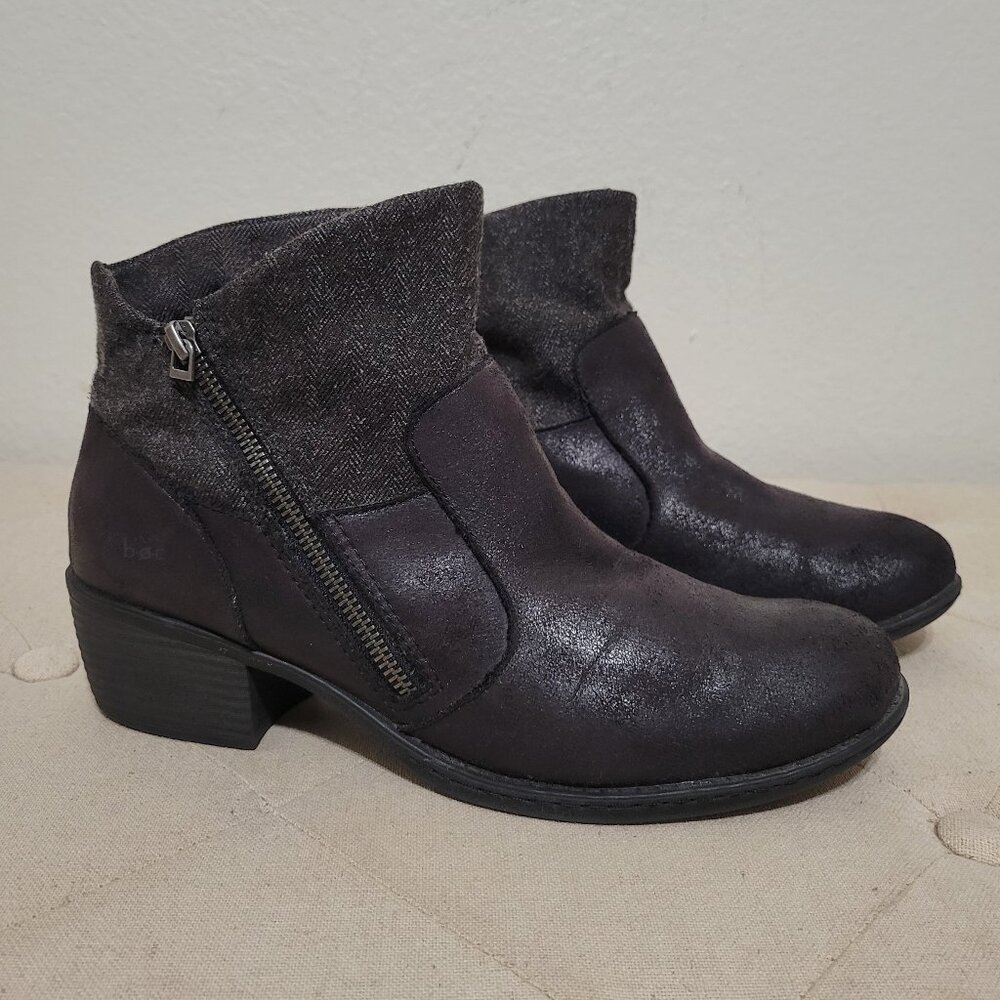 B.O.C. Bendell Block Heel Ankle Booties Black Size 10